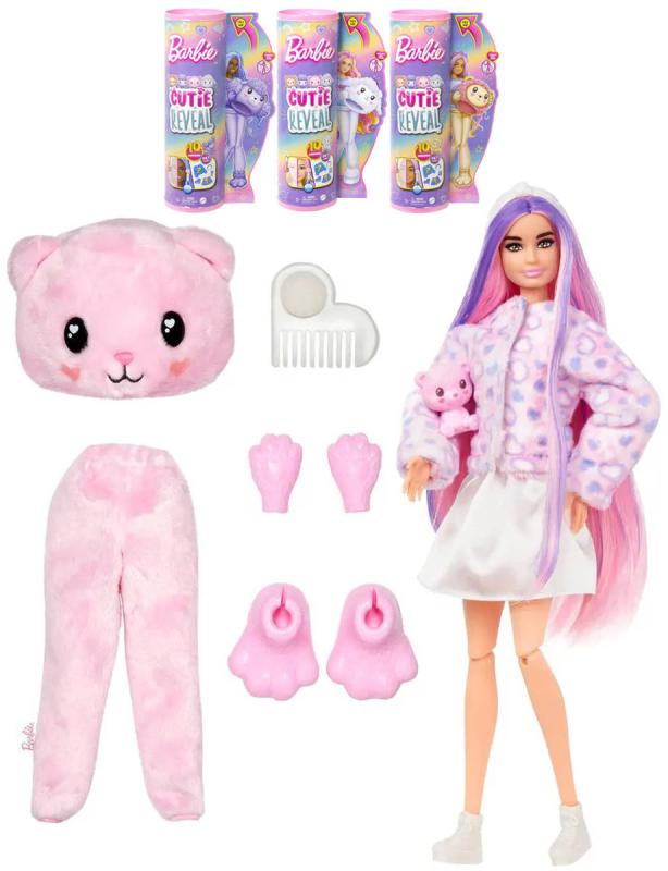 Mattel BRB Barbie Cutie Reveal panenka zvířátko v převleku pastelová 4 druhy