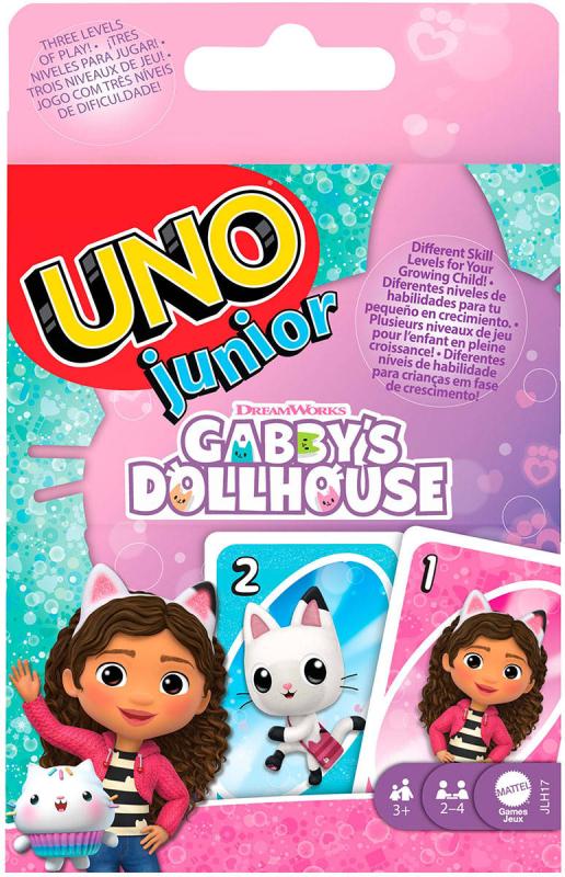 Mattel Hra Uno Junior karty Gabbys Dollhouse (společenská hra)