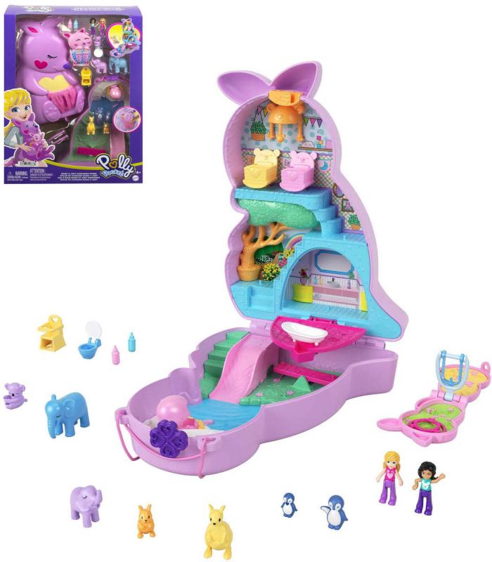 Mattel Polly Pocket Pidi Pocketková kabelka Rodina klokanů
