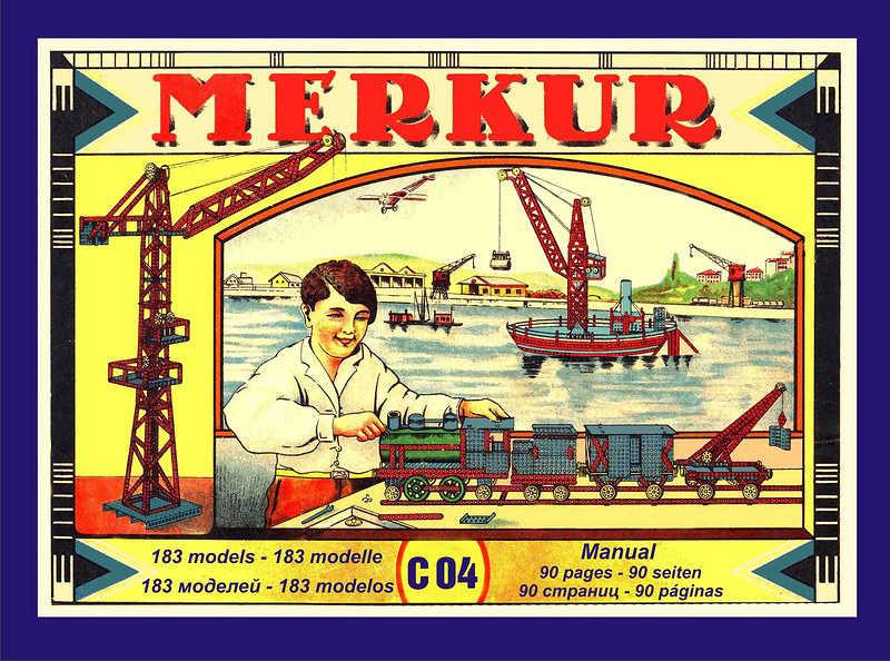 Merkur C04 Classic retro 213 dílků KOVOVÁ (stavebnice)