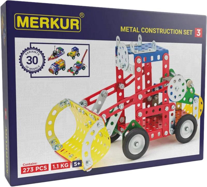 Merkur M3 Velká sada 273 dílků KOVOVÁ (stavebnice)