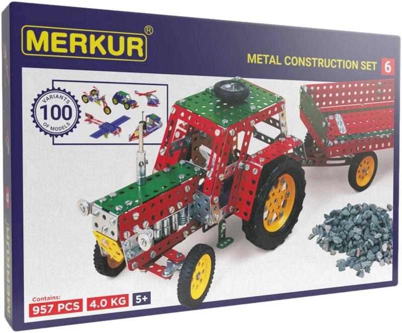 Merkur M6 Velká sada 957 dílků KOVOVÁ (stavebnice)
