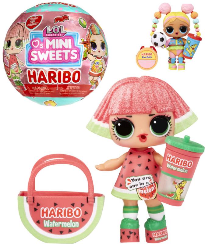 MGA L.O.L. Surprise! Panenka Loves Mini Sweets Haribo s překvapením 9 druhů v kouli