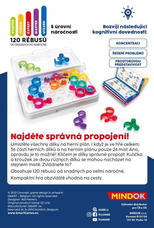 Mindok HRA hlavolam na cesty SMART IQ Link