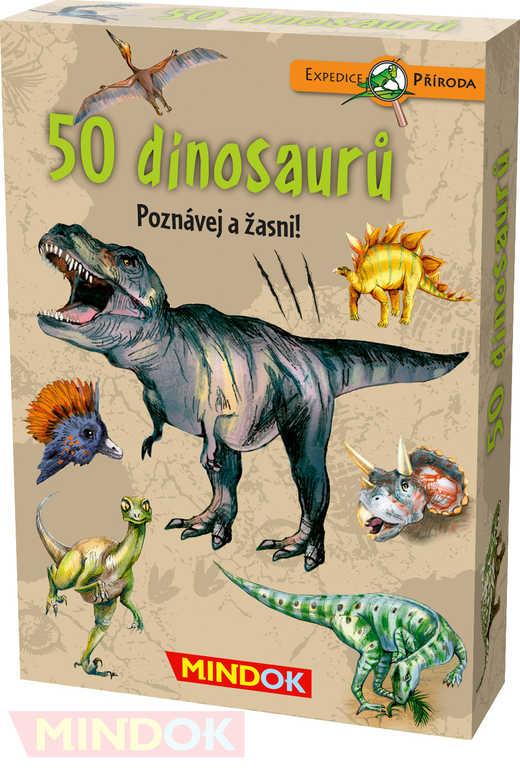 Mindok HRA kvízová Expedice Příroda: 50 druhů dinosaurů naučná