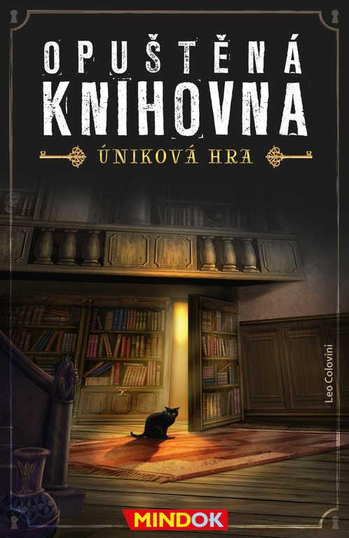Mindok HRA Úniková Opuštěná knihovna (společenská hra)