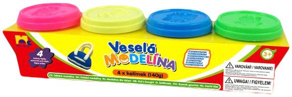 Modelína 4x140g NEON modelovací hmota set 4 barvy