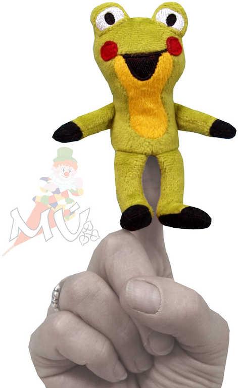 Moravská ústředna Maňásek prstový Žabka 11 cm