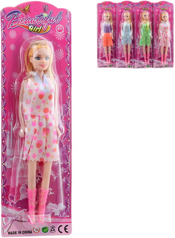 Panenka blondýnka 26cm fashion módní letní šaty 4 druhy