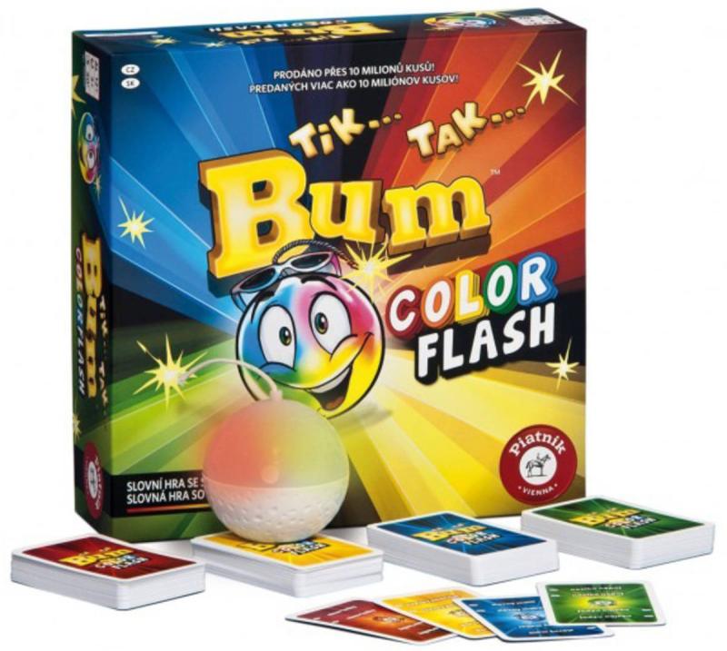 Piatnik Hra TIK TAK BUM Color Flash na baterie Světlo (společenská hra)