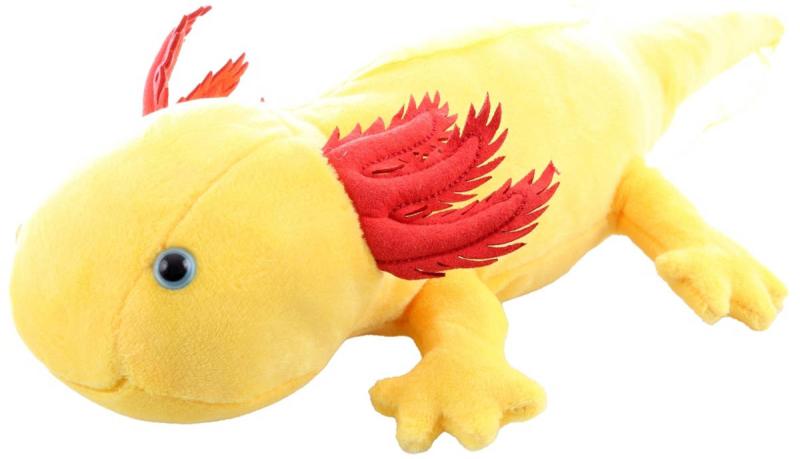 PLYŠ Axolotl žlutý 32cm Eco-Friendly (plyšová hračka)