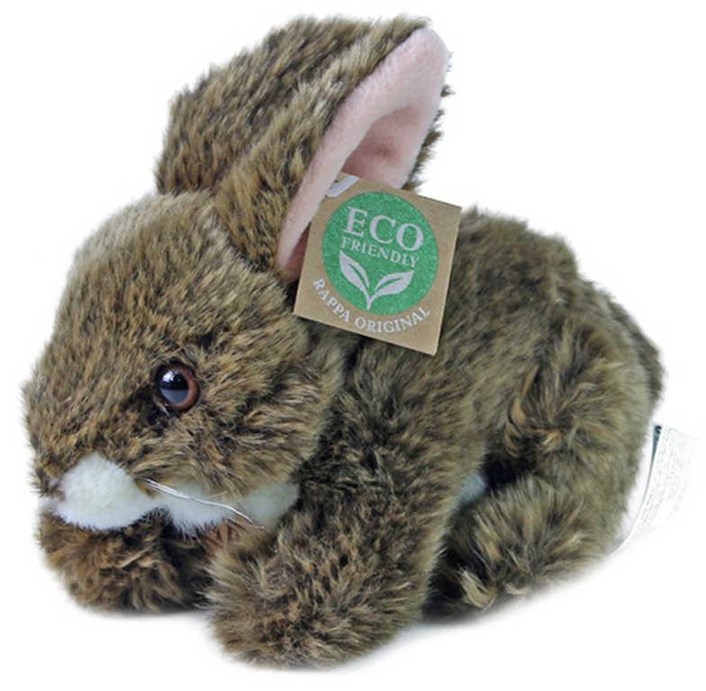 PLYŠ Králík hnědý ležící 17cm Eco-Friendly (plyšová hračka)