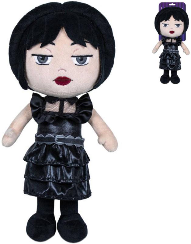 PLYŠ Wednesday Addams postavička plesové šaty (plyšová hračka)