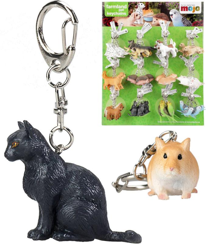 Přívěsek na klíče zvířátko 5-8cm klíčenka s kovovou karabinkou 12 druhů