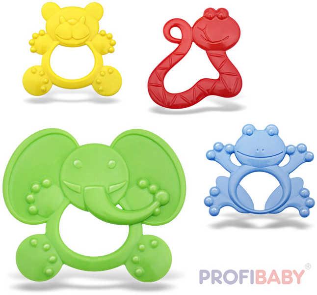 Profibaby Kousátko pro miminko zvířátko 4 druhy mix barev