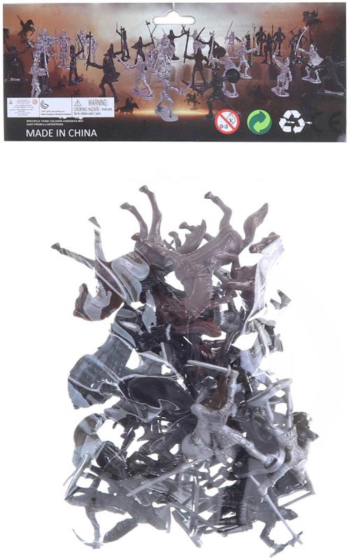 Rytíři akční figurky 6cm s koňmi herní set v sáčku