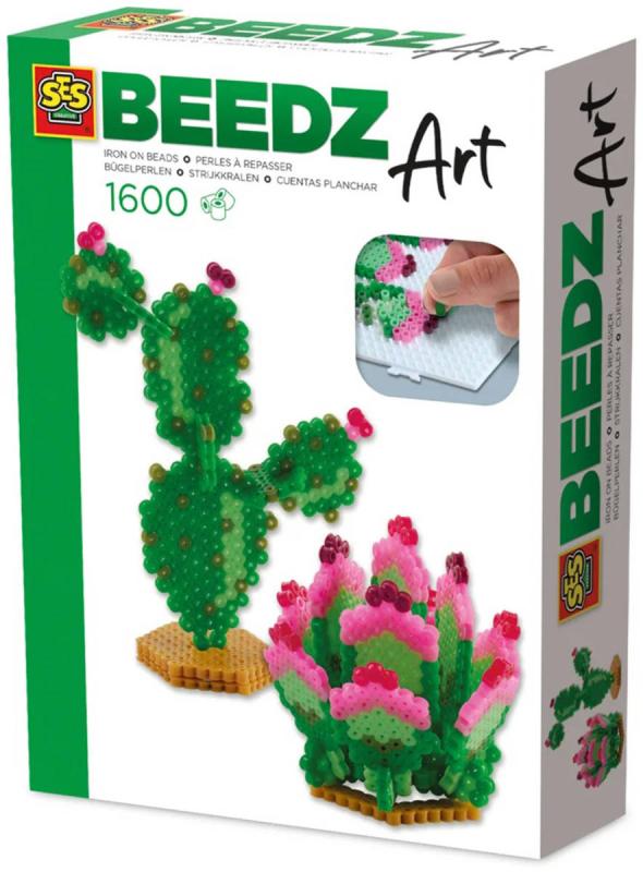 SES Creative Beedz zažehlovací 3D korálky Art kaktus 1600ks