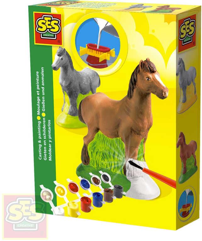 SES Creative Koně kreativní set na odlévání z formy s temperami