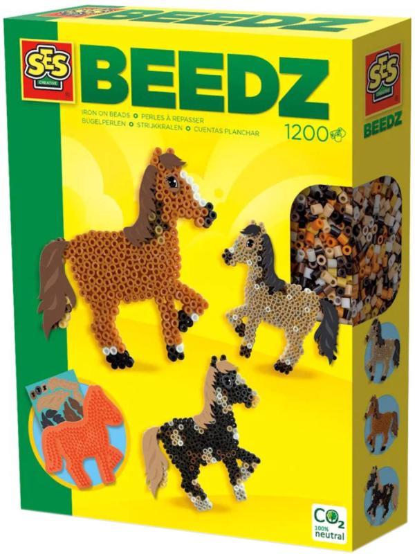 SES Creative Koně kreativní set zažehlovací korálky 1200ks