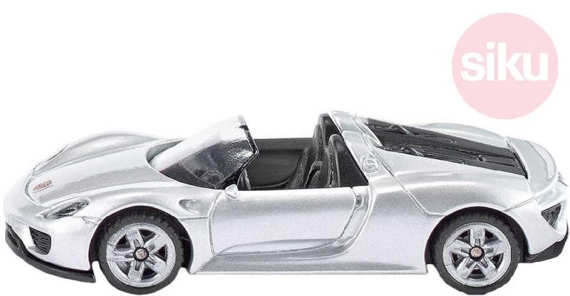 Siku Auto osobní Porsche 918 Spider stříbrný model 1:55 kov
