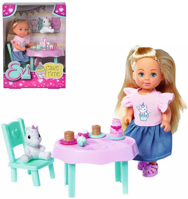 Simba Panenka Evička Cake Time jídelní herní set s mazlíčkem