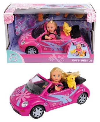 Simba Panenka Evička s autem New Beetle