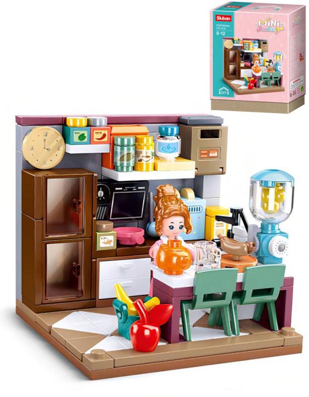 Sluban Mini Handcraft Kuchyň 178 dílků + 1 figurka (stavebnice)