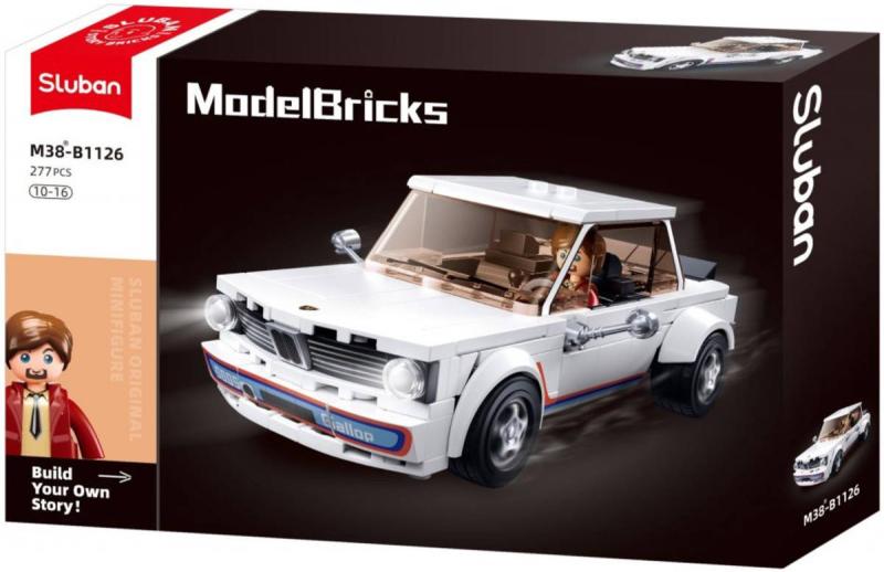 Sluban Model Bricks Auto klasický vůz 2002 277 dílků + 1 figurka (stavebnice)