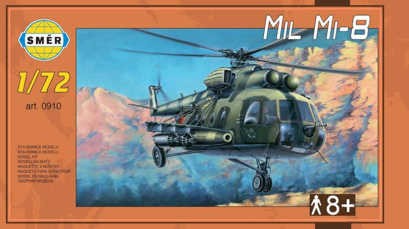 Směr SMĚR Model helikoptéra Mil Mi-8 1:48 stavebnice vrtulníku 121 dílků