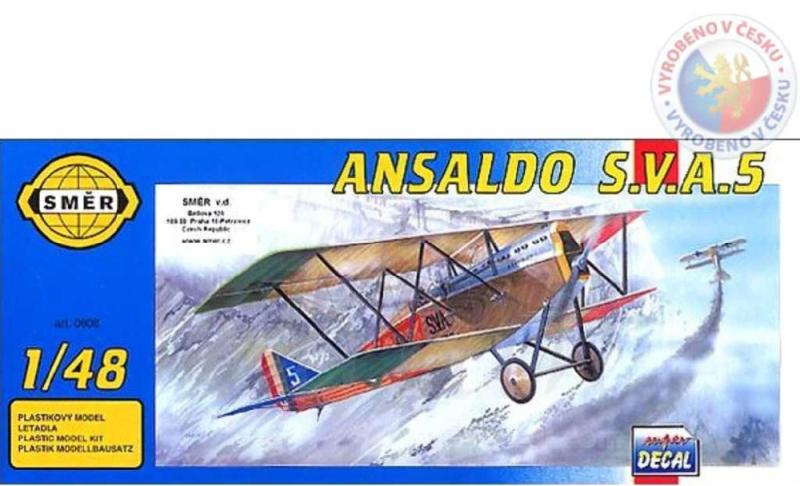 Směr SMĚR Model letadlo Ansaldo SVA 5 1:48 (stavebnice letadla)