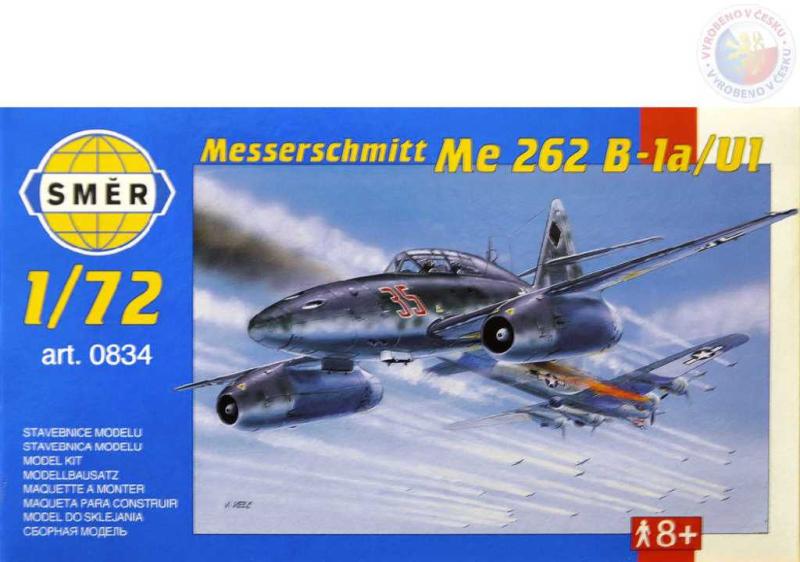Směr SMĚR Model letadlo Messerschmitt Me 262 1:72 (stavebnice letadla)