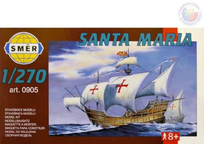 Směr SMĚR Model loď Santa Maria 1:270 (stavebnice lodě)