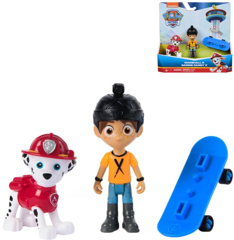 Spin Master Tlapková Patrola set 2 figurky Marshall + Danny X + skateboard