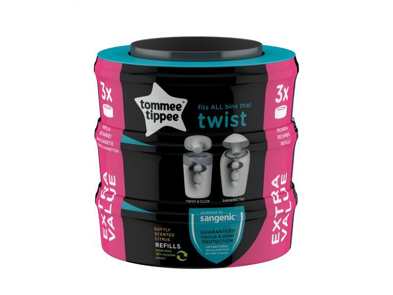 Tommee Tippee Sangenic Náhradní kazeta Twist univerzální, 3 ks