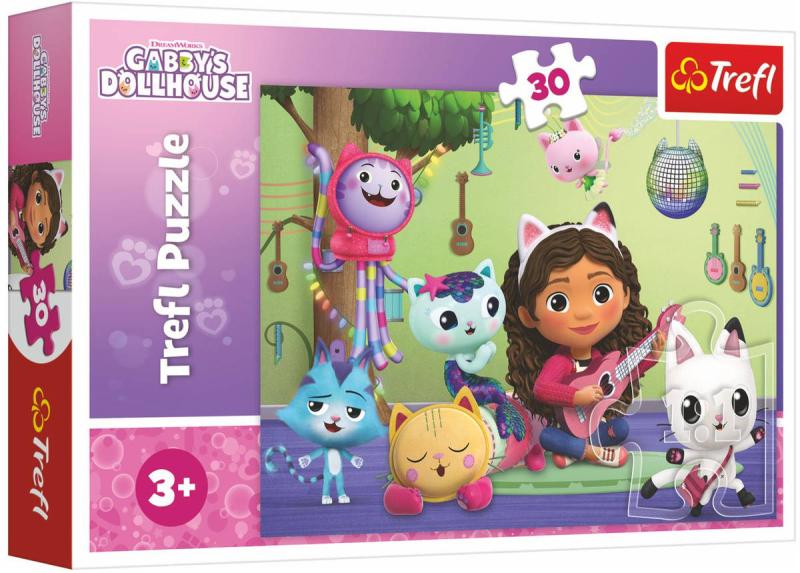 Trefl PUZZLE Gábinin kouzelný domek 27x20cm 30 dílků skládačka