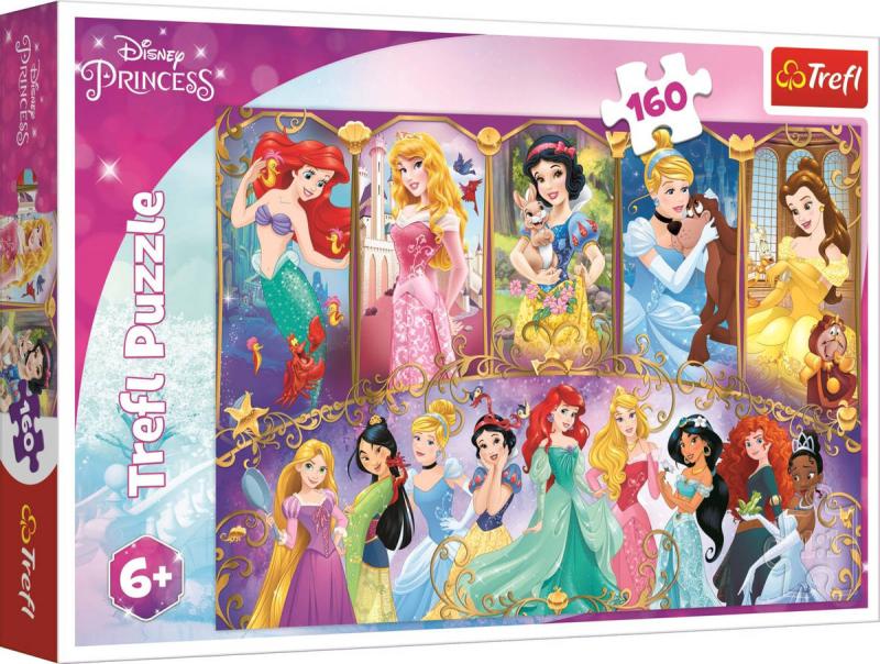 Trefl PUZZLE Princezny Portréty princezen 41x28cm skládačka 160 dílků