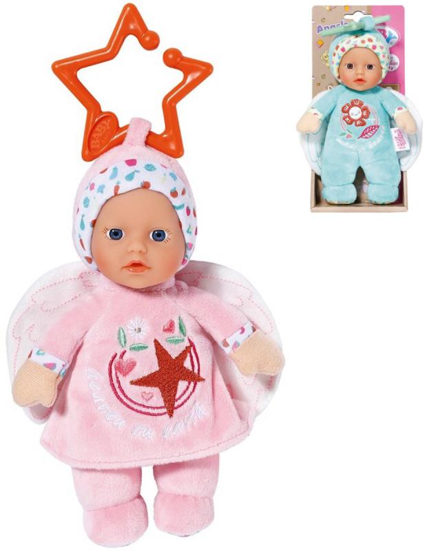 Zapf Creation ZAPF BABY BORN Panenka baby andílek chrastítko 2 druhy pro miminko