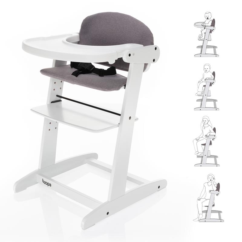 Zopa Grow-up rostoucí židlička White/Grey